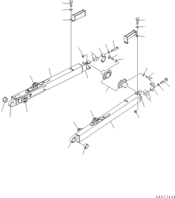 FRAME ASS'Y,L.H. 13G-71-01110 KOMATSU