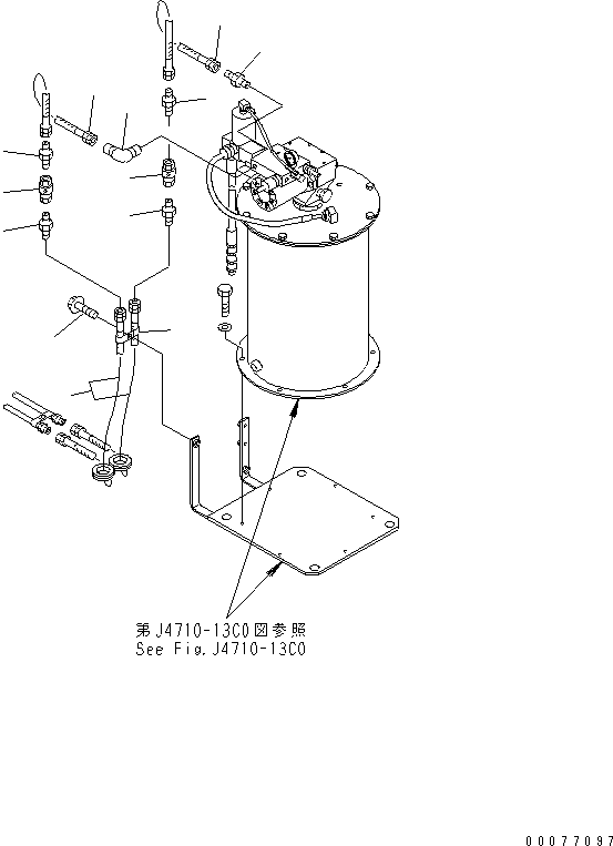Шланг 07621-003A9 KOMATSU