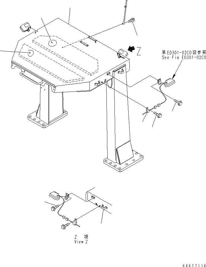 ROPS CANOPY 427-957-2130 KOMATSU
