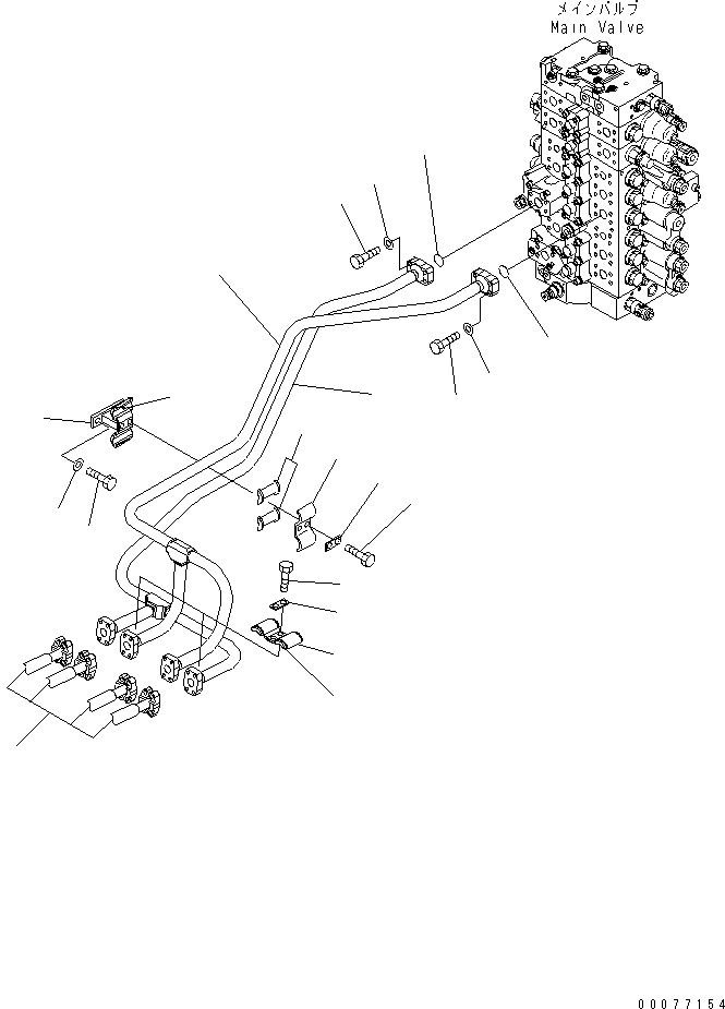 HOSE¤ 770MM,(SEE FIG. H1210-02A0) (206-62-76110) KOMATSU