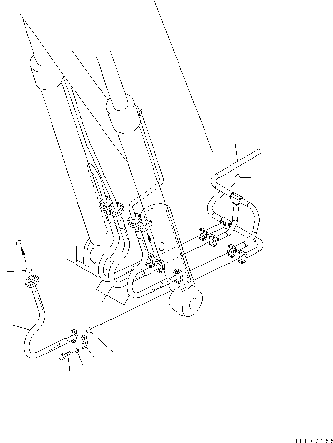 TUBE,(SEE FIG. H1210-01A0) (206-62-A1940) KOMATSU