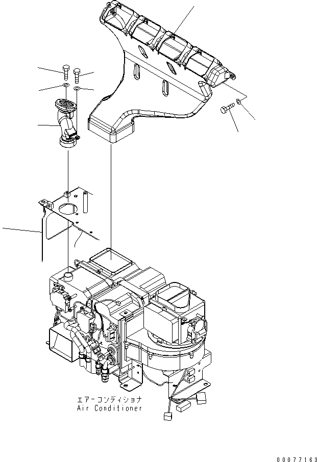 BRACKET,(SEE FIG. K1110-08A0) (20Y-54-65161) KOMATSU