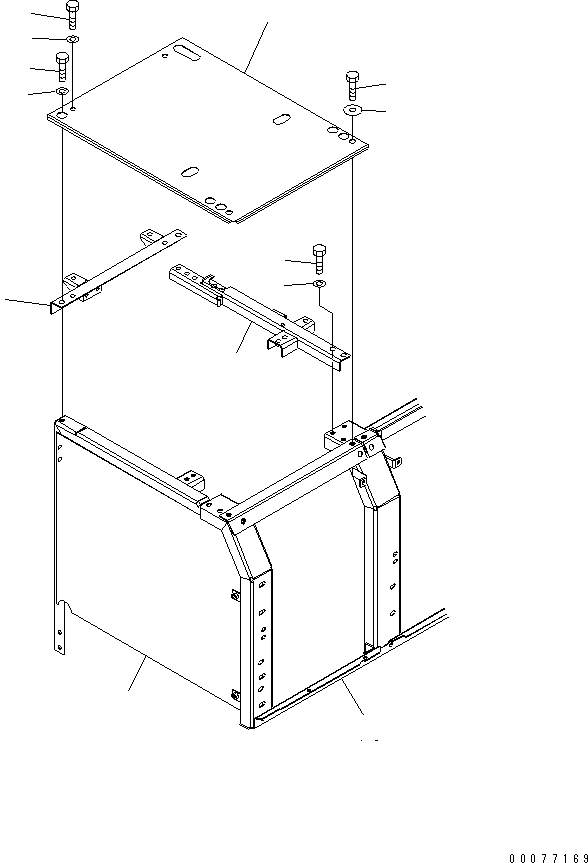 FRAME,(SEE FIG. M1130-01A0) (20Y-54-61361) KOMATSU