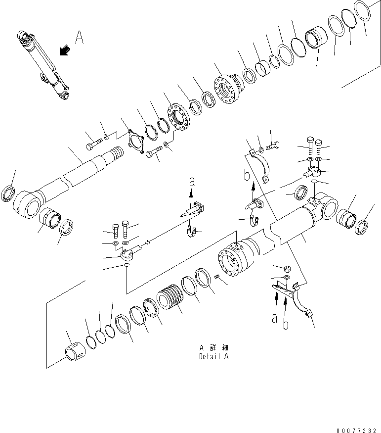 Шток поршня 707-58-90F20 KOMATSU