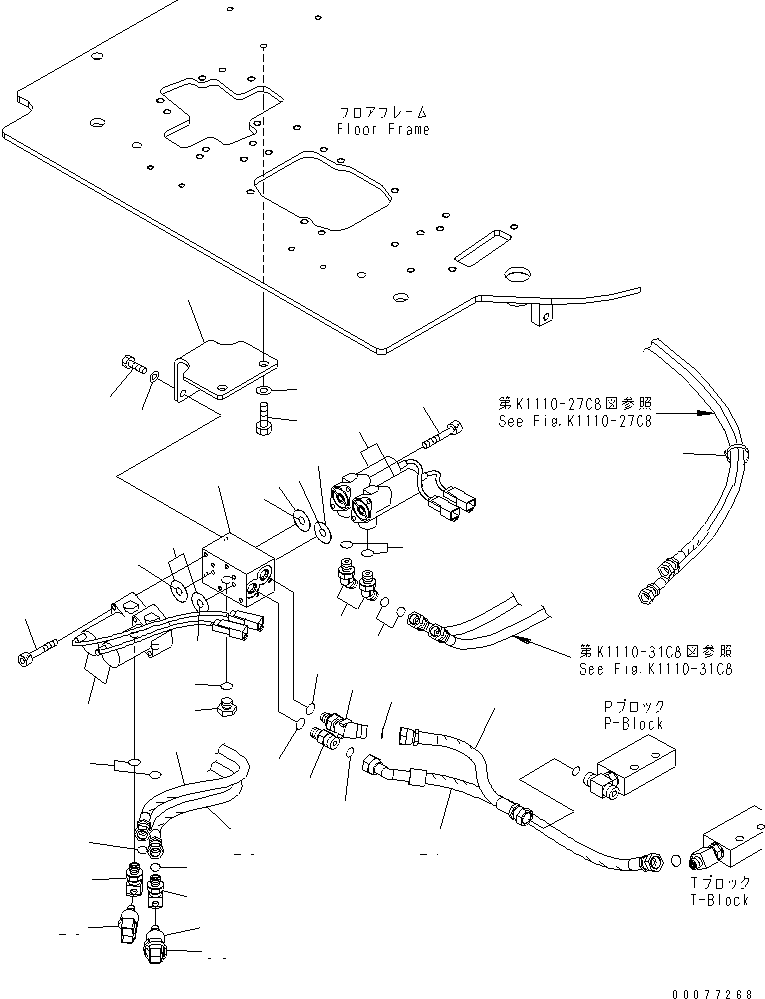 Угольник 22B-62-29260 KOMATSU
