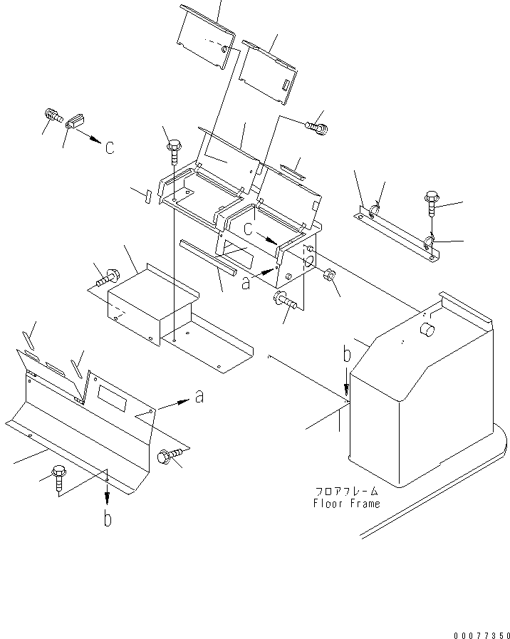 BOX, REAR CONSOLE 417-54-A1871 KOMATSU