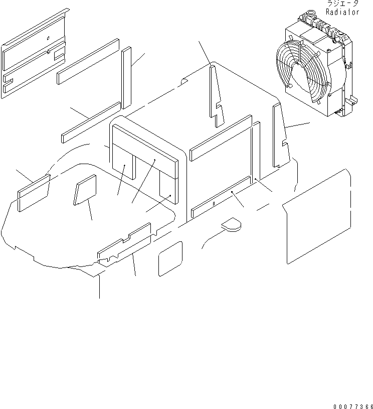 SHEET,L.H. 417-54-21980 KOMATSU
