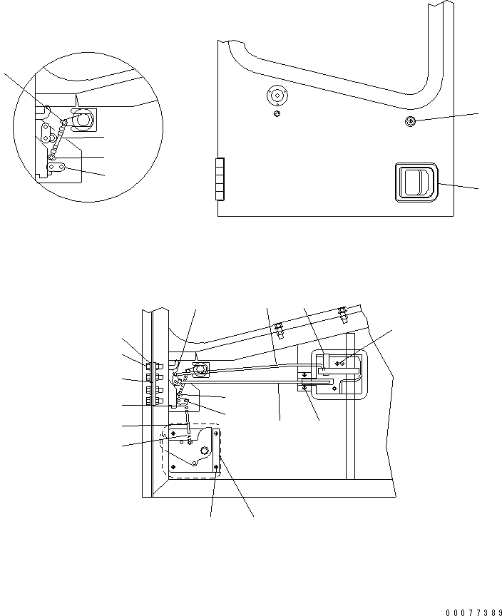 LATCH, 2-ROTOR ASSEMBLY L.H 416-926-A650 KOMATSU