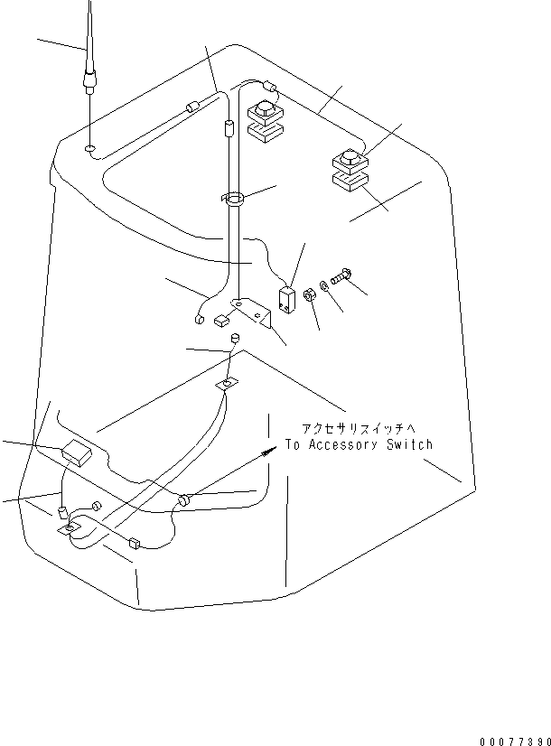 REMOTE CONTROL MODULE - CRADLE 417-967-A030 KOMATSU