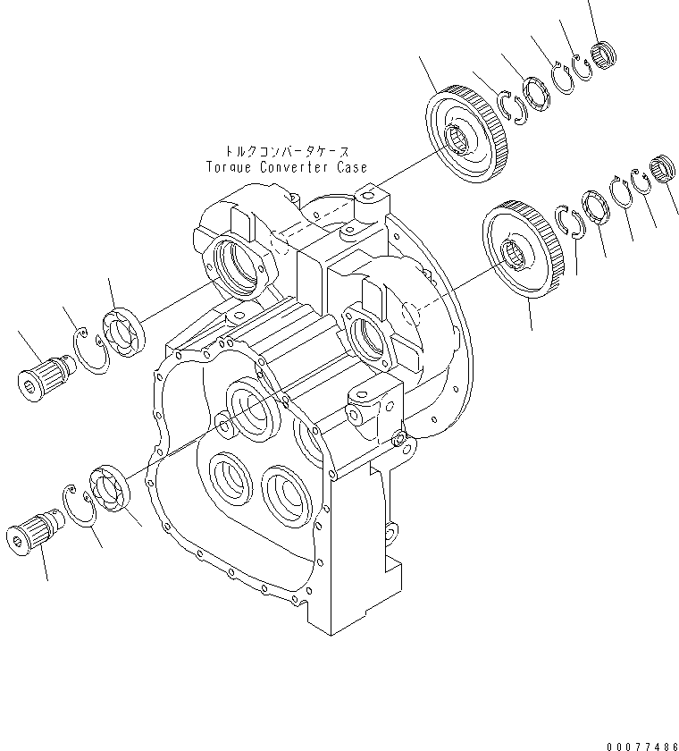 GEAR, 75 TEETH 714-11-13420 KOMATSU
