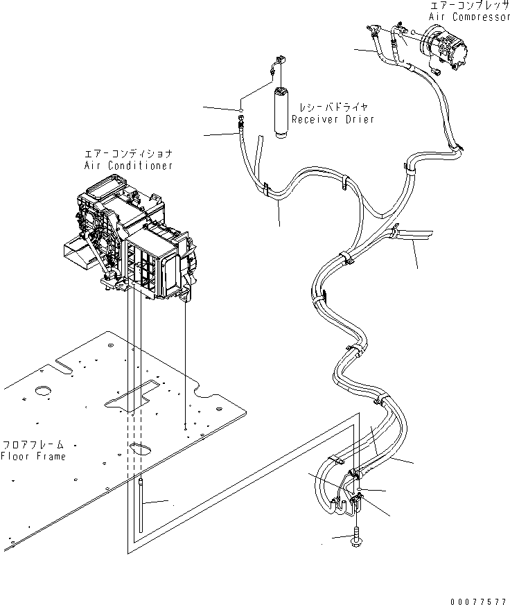 Шланг в сборе (208-810-1331) KOMATSU