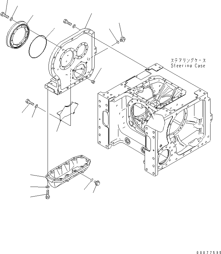 COVER,R.H 134-27-61740 KOMATSU