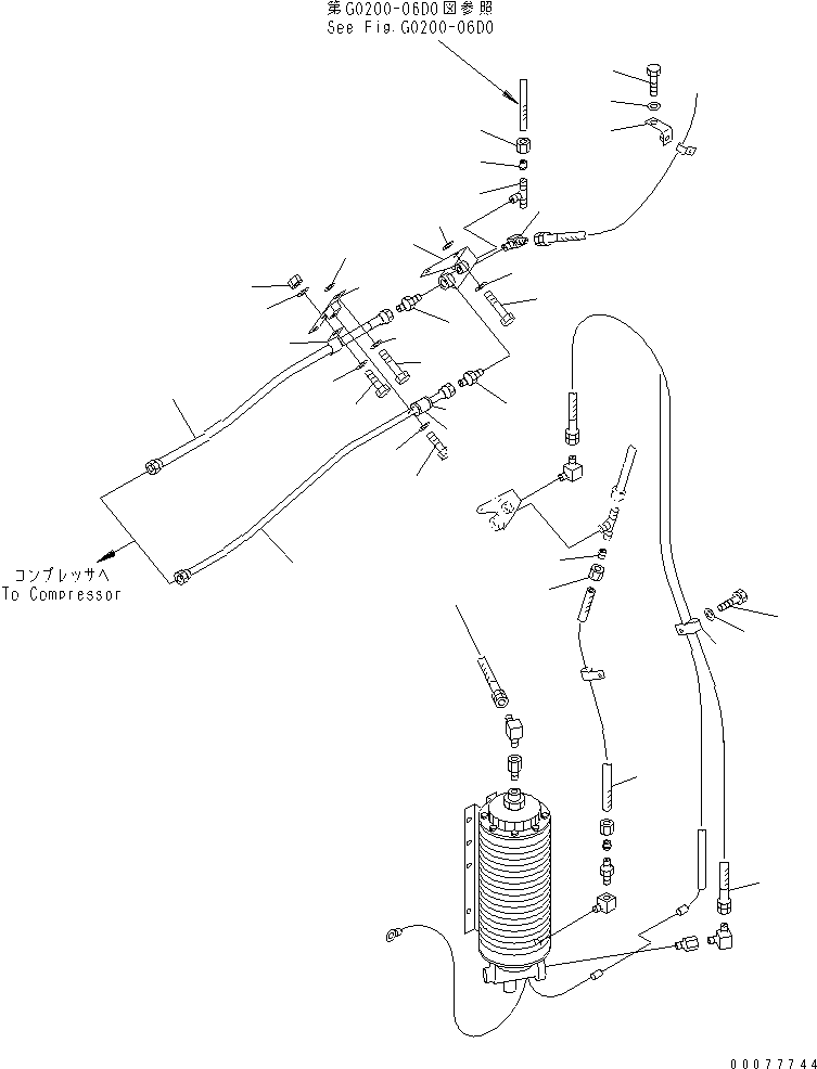 Трубка 07822-00425 KOMATSU