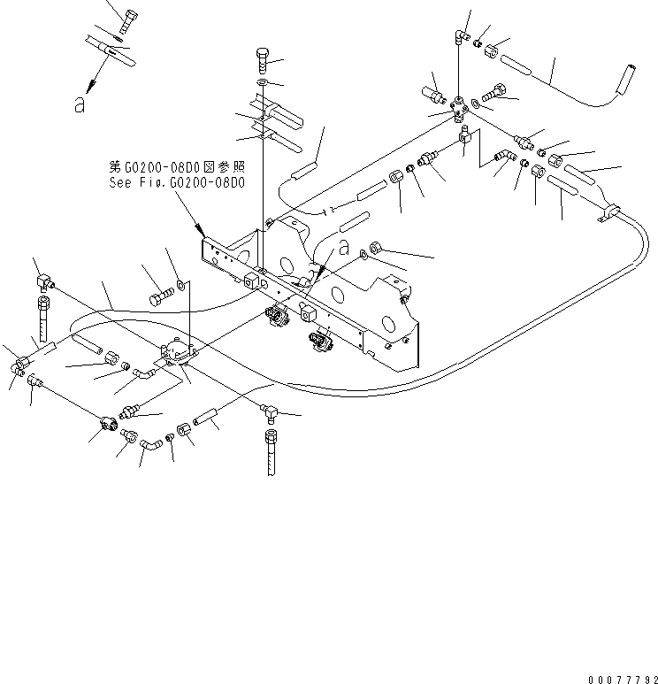 Трубка 07822-00458 KOMATSU