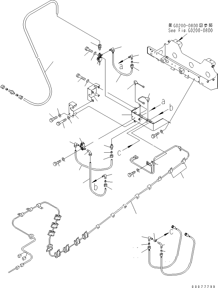 Трубка 07822-00880 KOMATSU