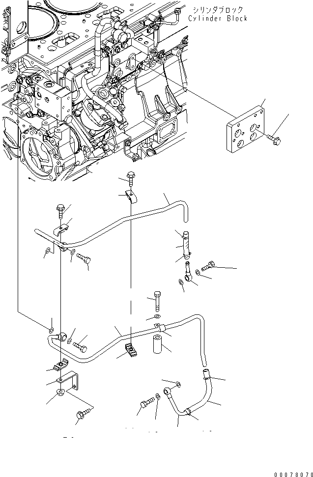 TUBE,RETURN 6245-61-8170 KOMATSU