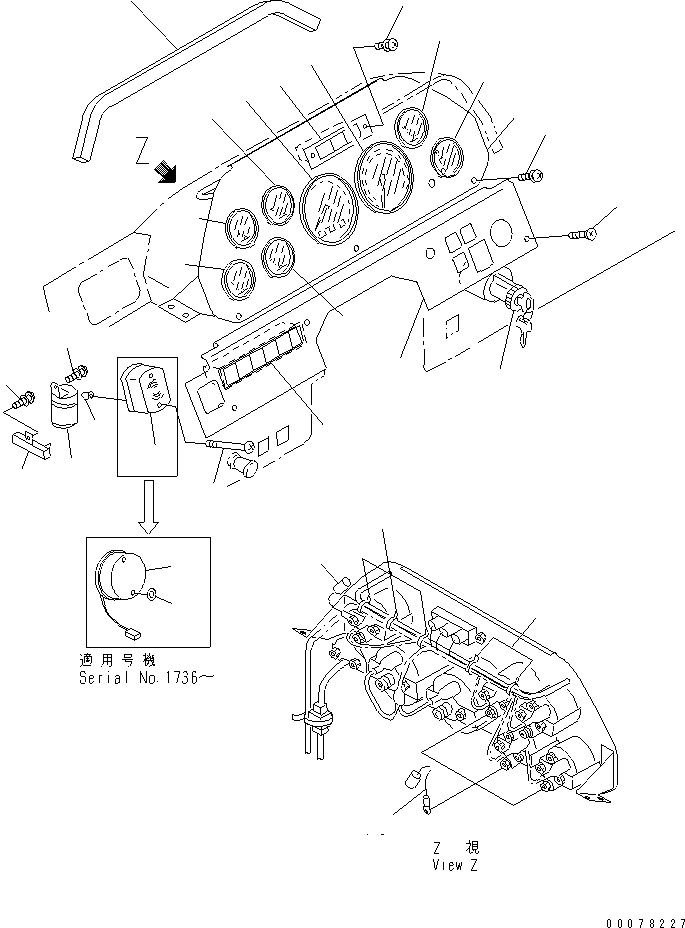 GAUGE,FUEL 08652-10000 KOMATSU