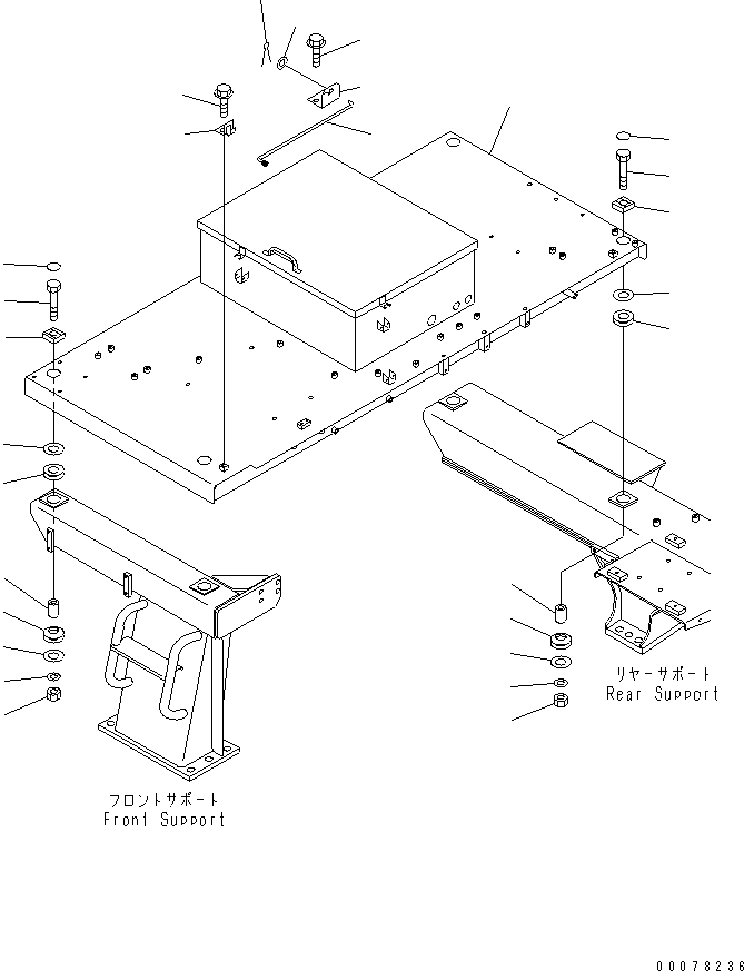 PLATFORM,R.H. 567-95-71112 KOMATSU