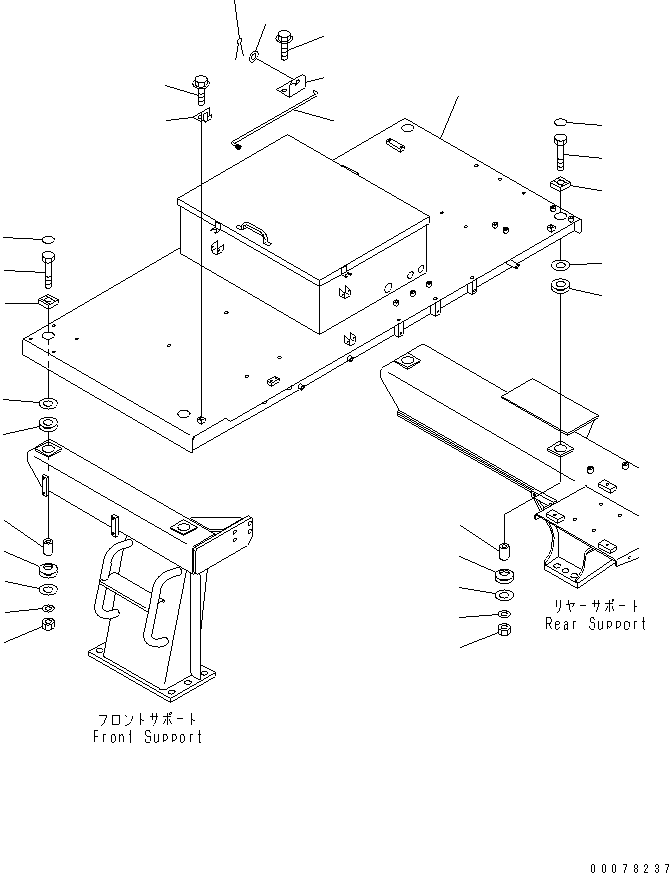 PLATFORM,R.H. 567-92-71132 KOMATSU