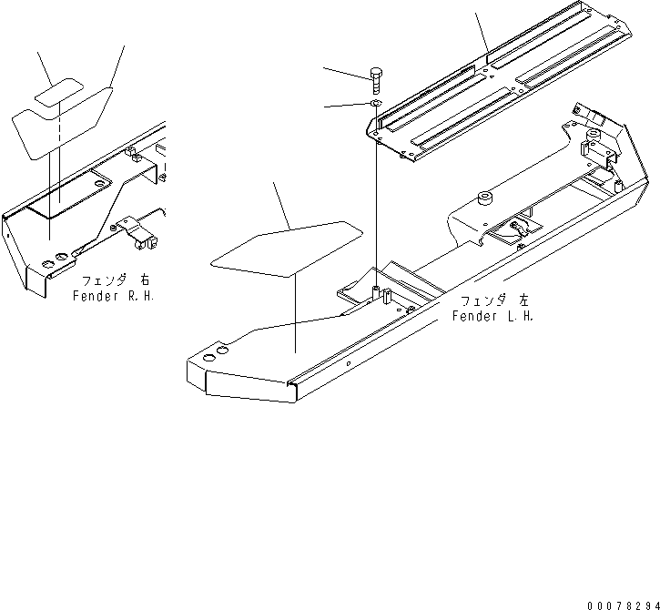 SHEET,R.H. 134-54-63160 KOMATSU