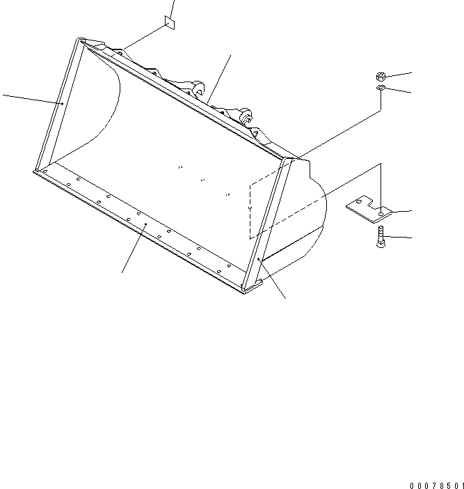 Bucket Assembly 418-T91-4402 KOMATSU
