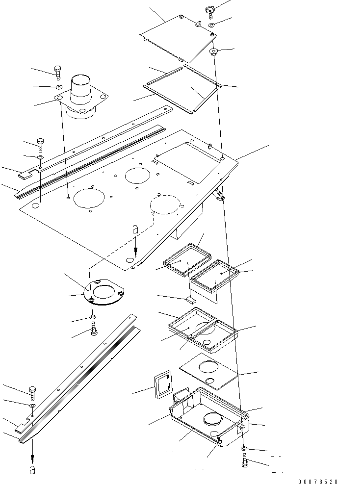 SHEET,L.H. 134-54-65550 KOMATSU