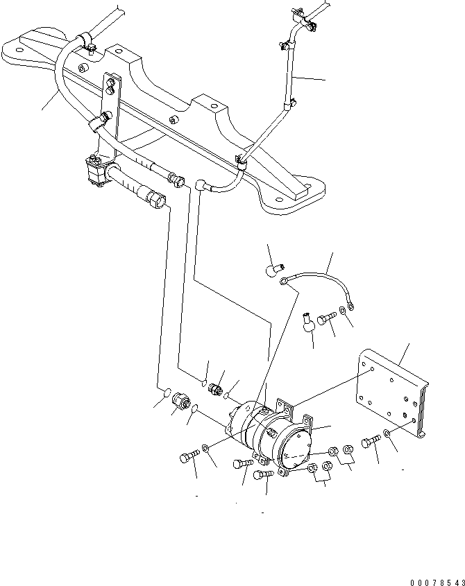 HOSE,(SEE FIG. B0740-03B0) (02762-00522) KOMATSU