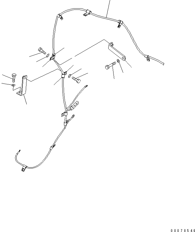 WIRING HARNESS,(SEE FIG. B0740-05B0) (561-95-82430) KOMATSU