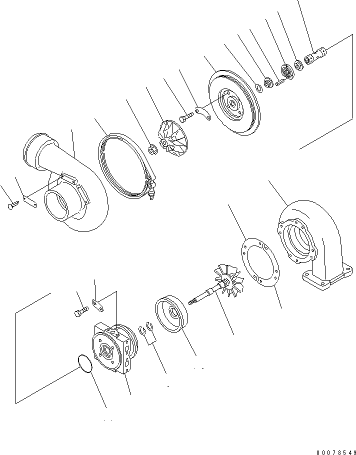 HOUSING,TURBINE 6505-55-4430 KOMATSU