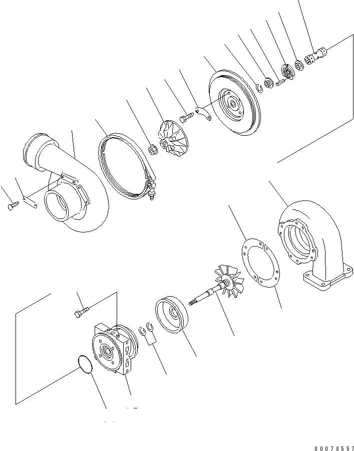ROTOR,TURBINE (\7\6505-51-3120) KOMATSU