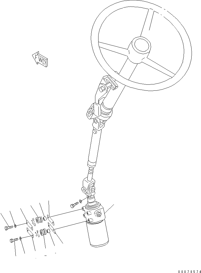 STEERING VALVE ASS'Y (\0\561-40-63302) KOMATSU