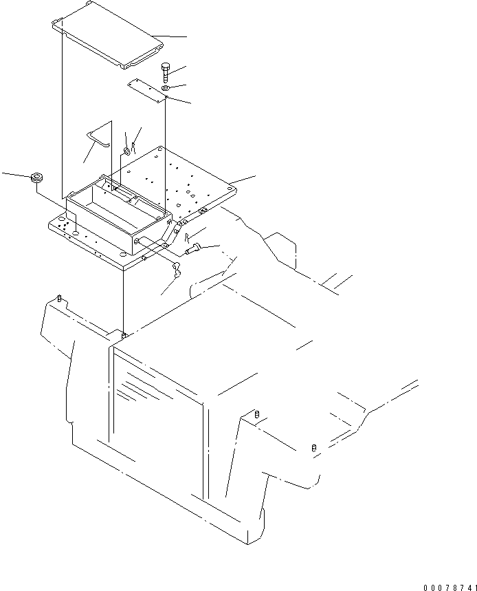 PLAT FORM,R.H. 561-85-61161 KOMATSU