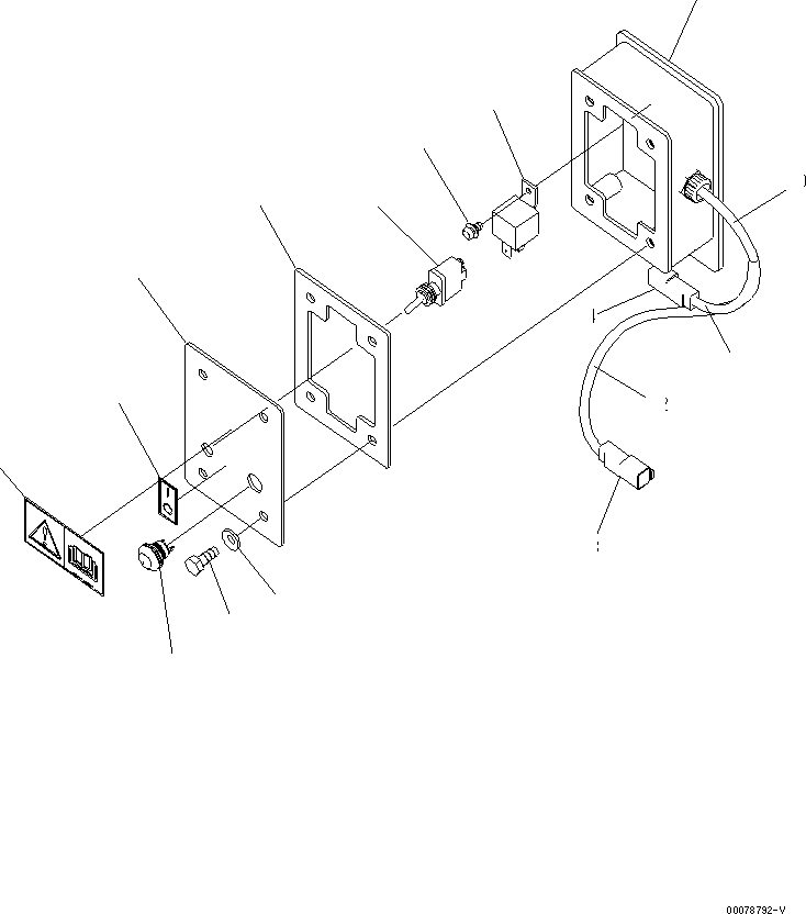 SWITCH BOX ASSEMBLY 20Y-04-K4081 KOMATSU