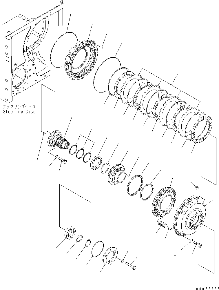Ступица 14X-22-24110 KOMATSU