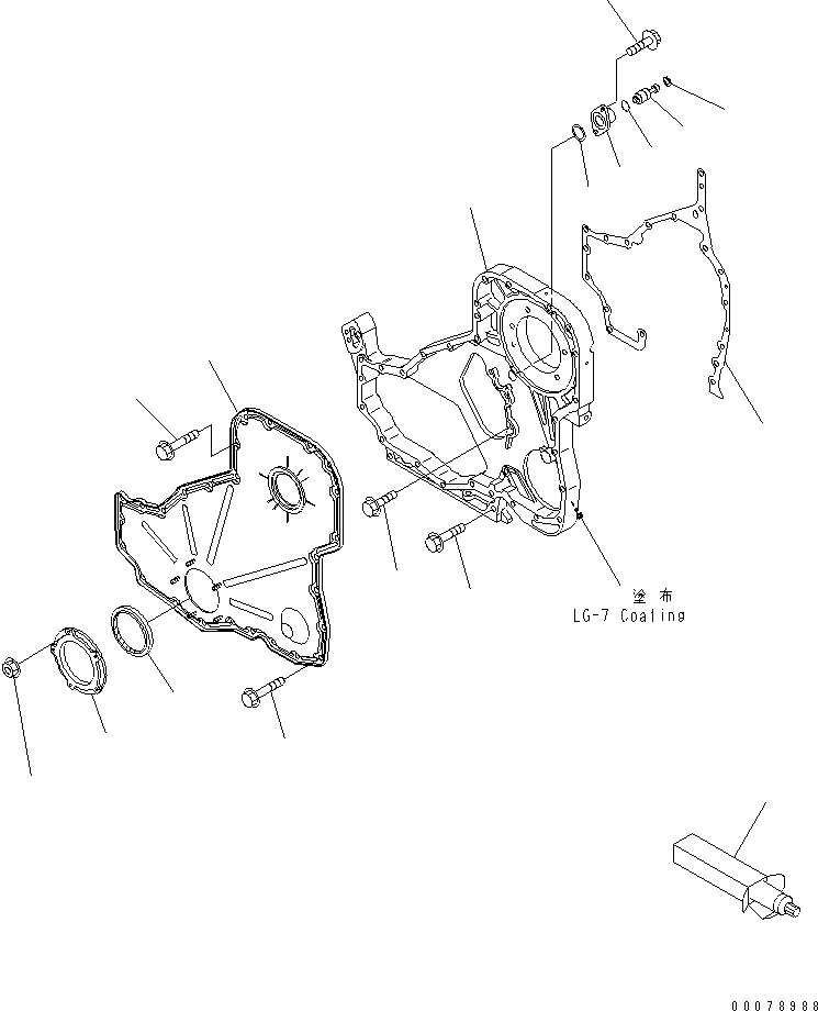 HOUSING,GEAR 6742-21-3110 KOMATSU