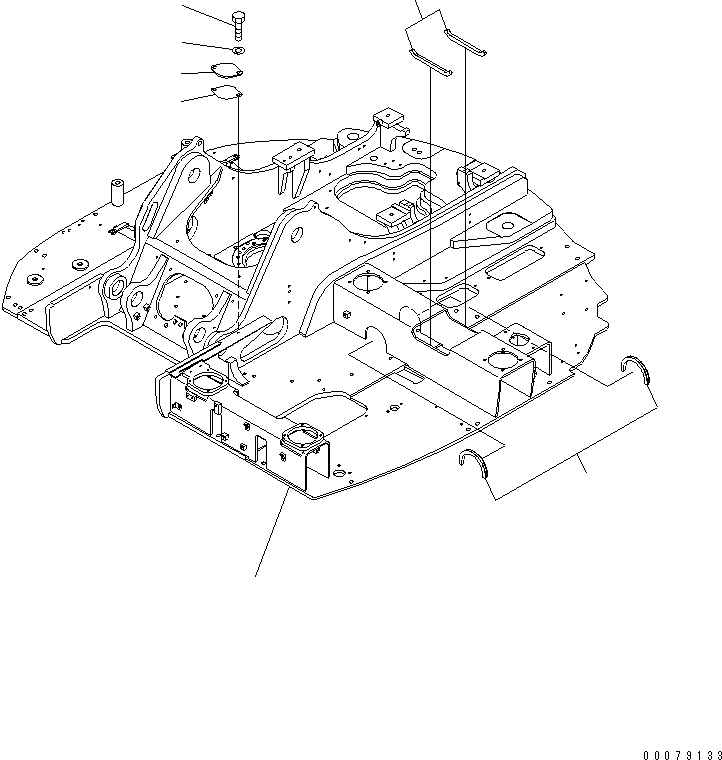 Рама 22B-46-22610 KOMATSU