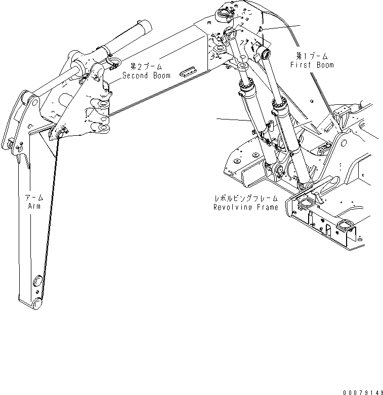 CYLINDER GROUP,L.H. (SEE FIG. Y1620-01A2) (707-01-XZJ50) KOMATSU