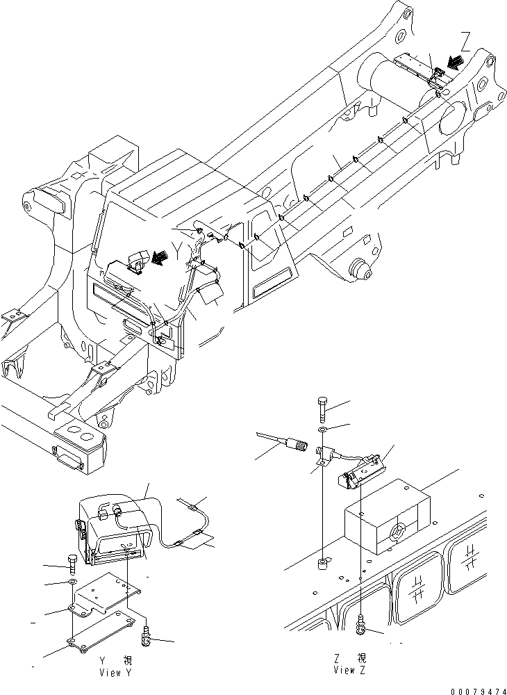 Кронштейн 569-86-63620 KOMATSU