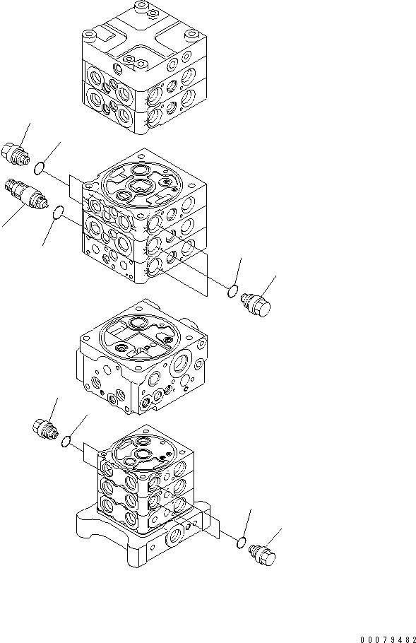 Valve Assembly, Suction and Safety 723-90-66400 KOMATSU