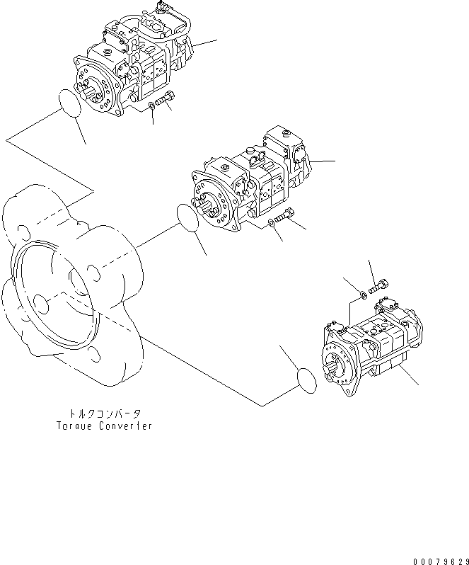 PUMP ASS'Y,LOADER \0\708-2L-00950 KOMATSU