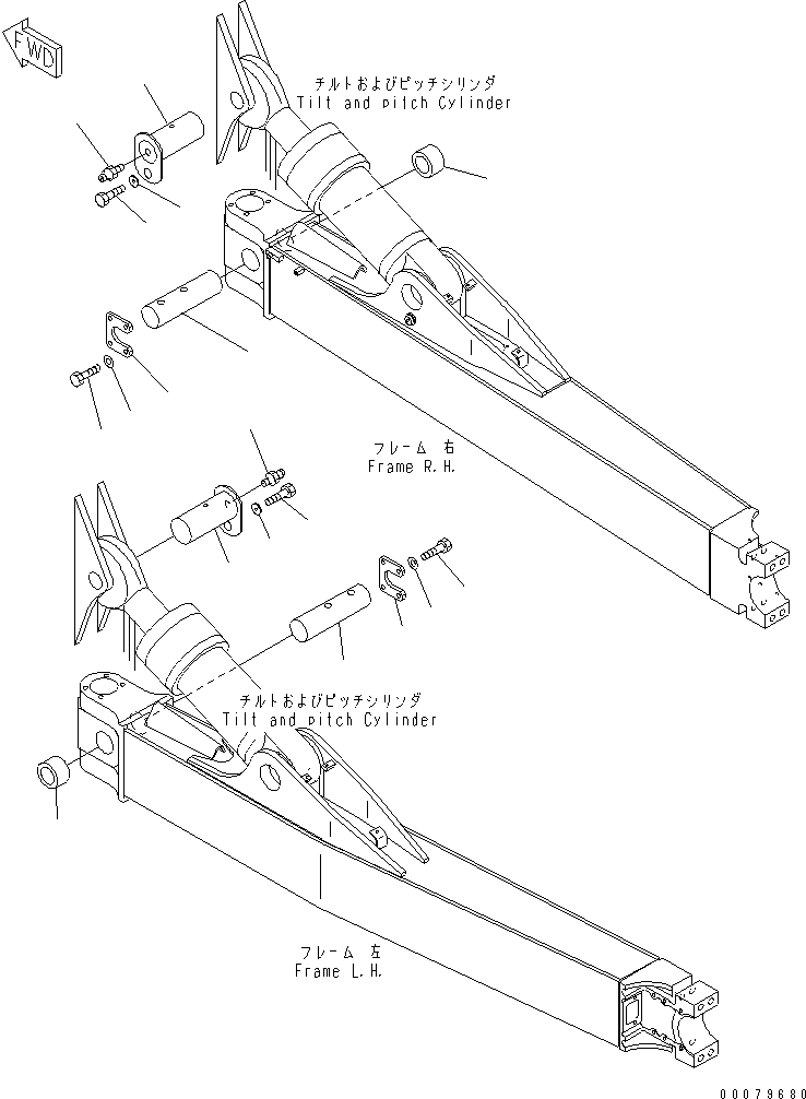 Палец 41F-70-15460 KOMATSU