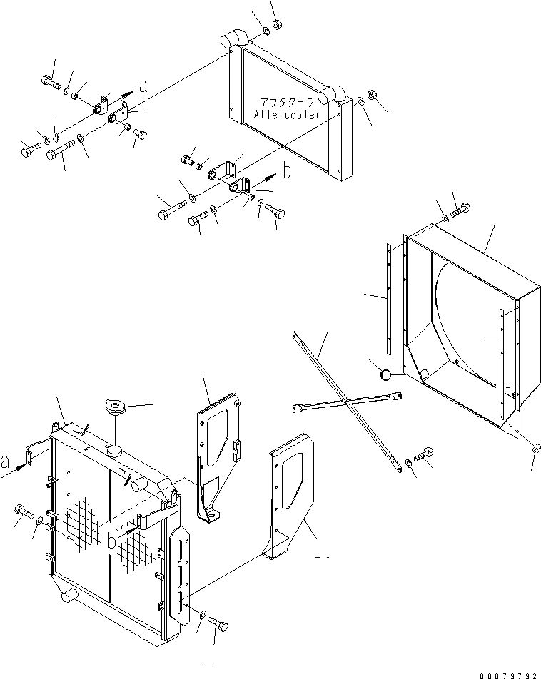 RADIATOR CORE A. 423-03-31550 KOMATSU