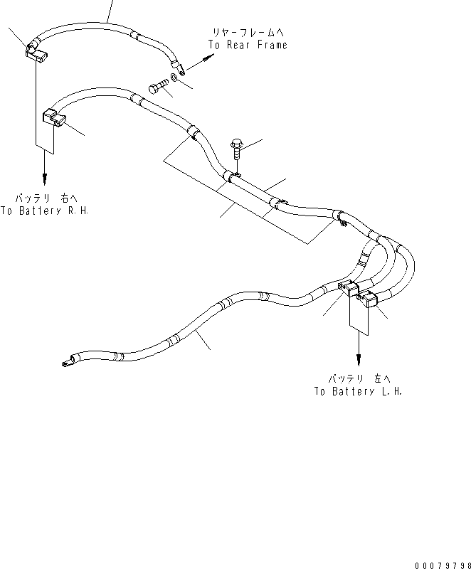 Кабель 08028-AE060 KOMATSU