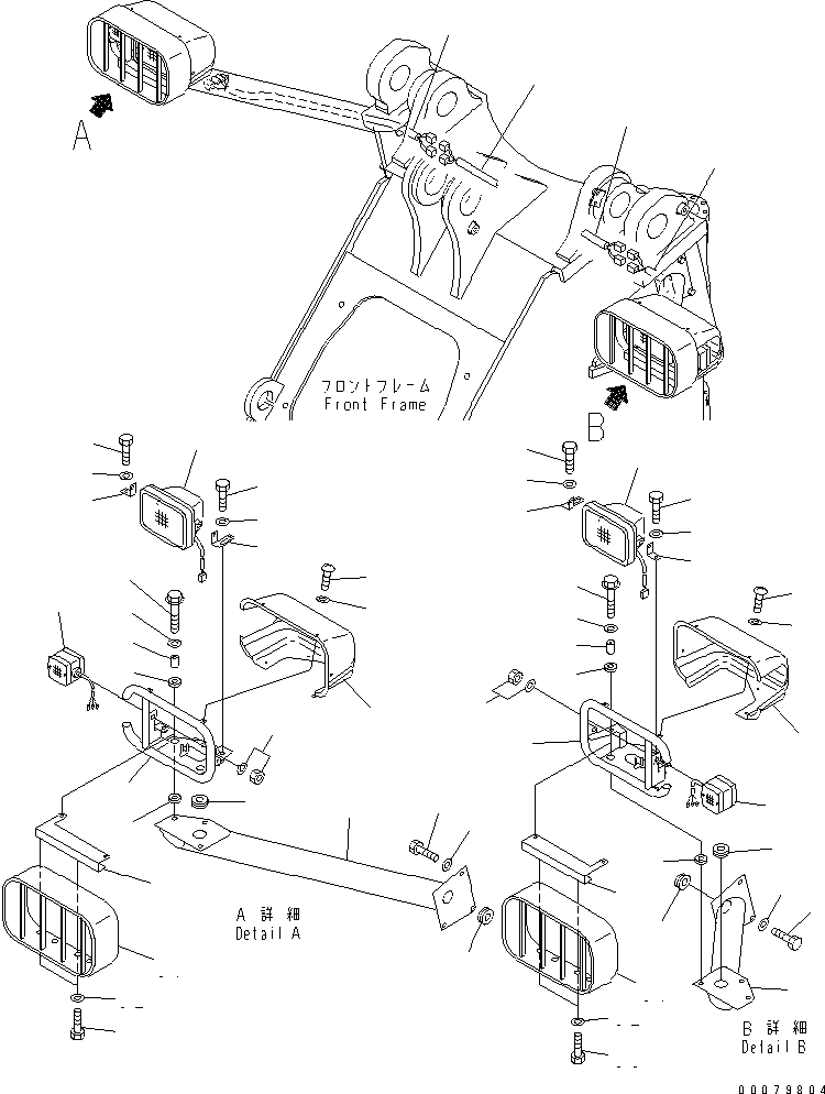 SUPPORT,(FOR WASTE HANDLER) 423-06-A1920 KOMATSU
