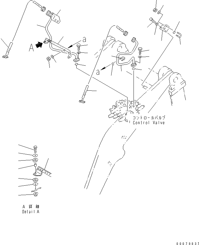 Трубка правая 423-877-2310 KOMATSU