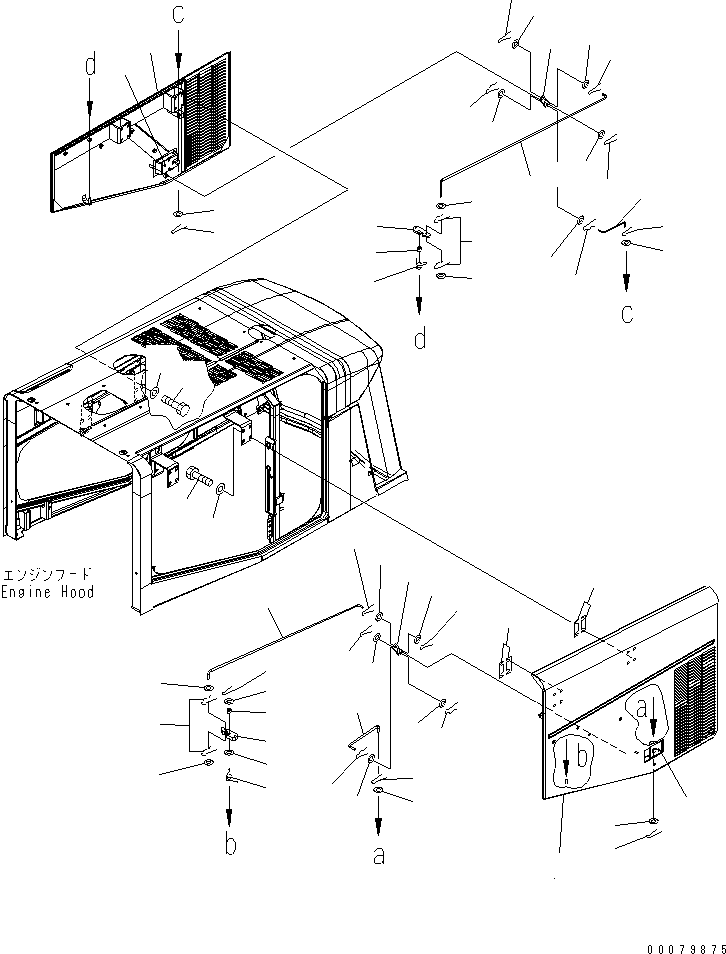 ROD,R.H. 424-54-31580 KOMATSU