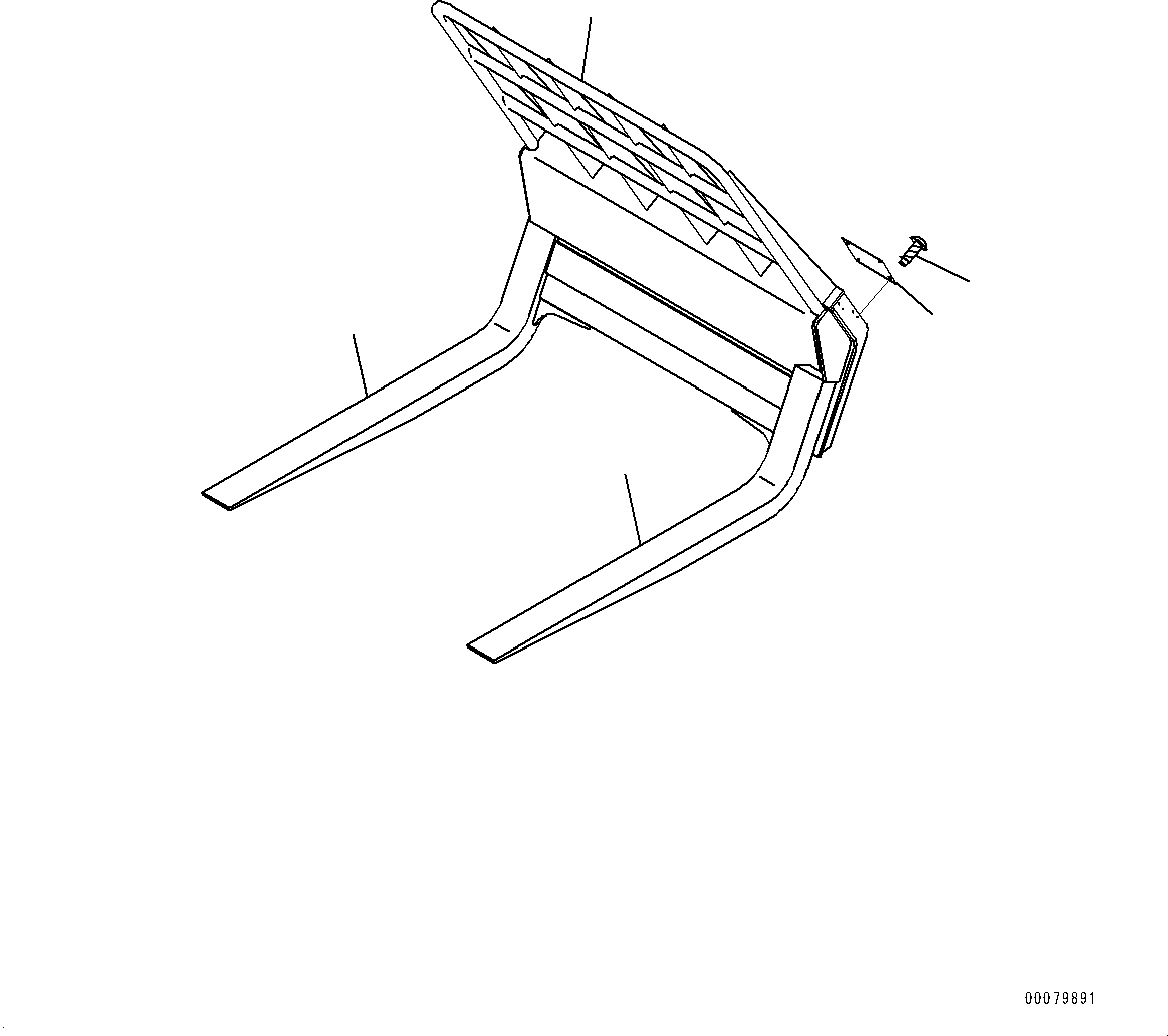 Dumping Fork Assembly 416-883-1112 KOMATSU