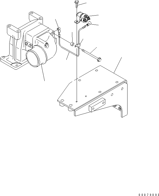 BRACKET,(SEE ENGINE FUEL FILTER) (6743-71-6131) KOMATSU