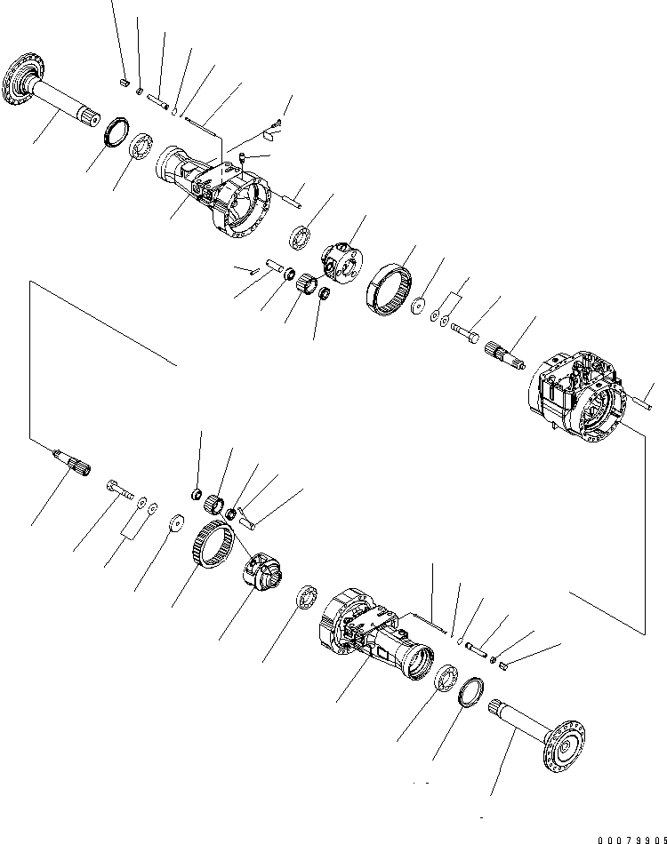 AXLE ASS'Y,FRONT 423-22-30101 KOMATSU