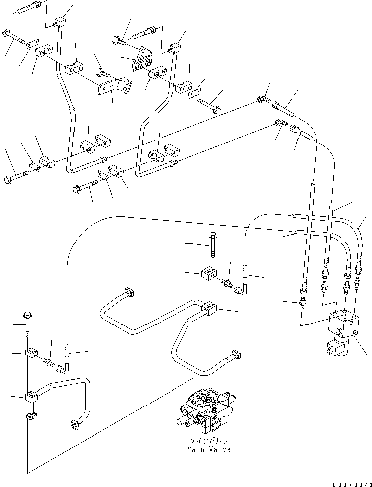 SUPPORT,L.H. TUBE 423-879-A660 KOMATSU